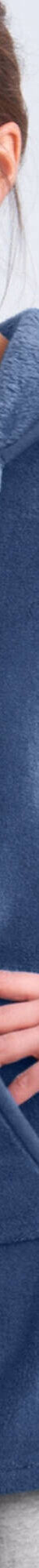 Poncho in fleece met pluchetouch en kap (blauw) Poncho in fleece met pluchetouch en kap (blauw)
